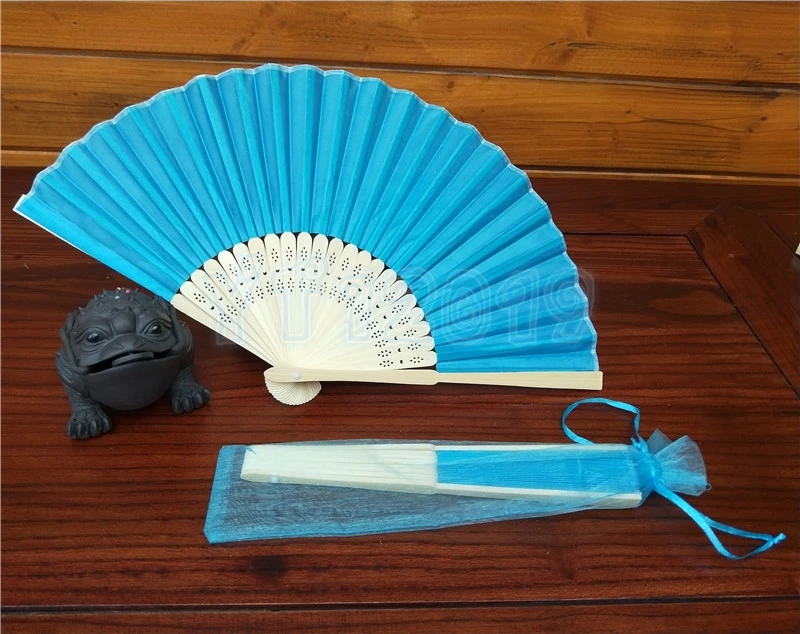 Бесплатная доставка DHL 10 шт./лот подарок на свадьбу шелковые вееры конфетный цвет