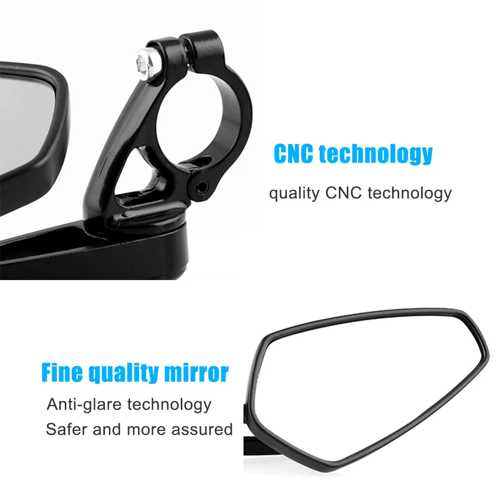 Hot New Motorcycle Bar End Mirrors Rear View CNC 22MM Reverse Rearview Mirror Blue White | Автомобили и мотоциклы