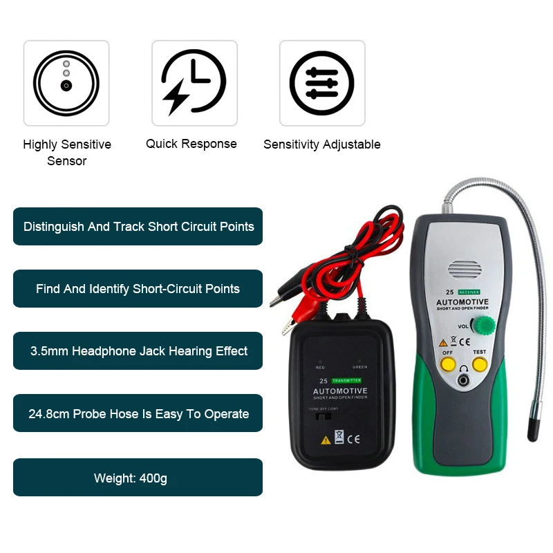 Автомобильный Кабельный проводной трекер детектор Электрический кабельный