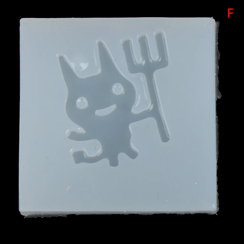 1 шт. зеркальная силиконовая форма Хэллоуин череп летучая мышь призрак ручная