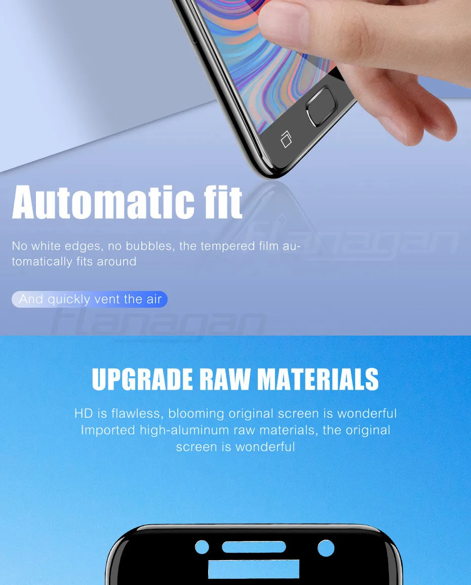 3 шт. закаленное Стекло для samsung Galaxy A7 A9 J6 A6 A8 J4 плюс Экран протектор для samsung A3 A5 A7 Стекло пленка