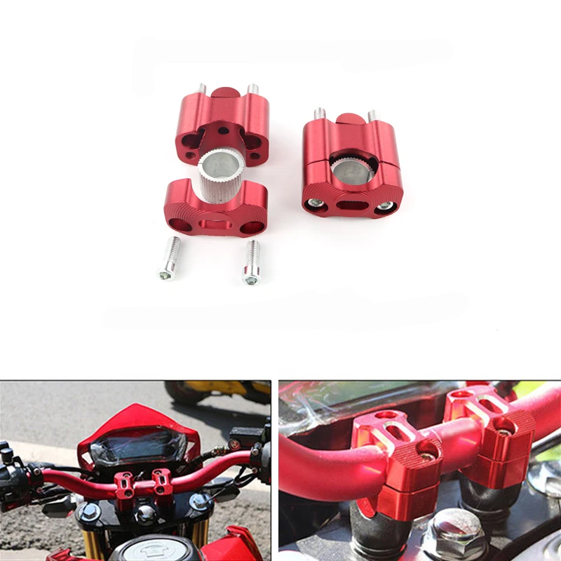 22 мм 7/8 &quotруль мотоцикла с ЧПУ жира стойки для руля Алюминий Honda XR650 NC750S NT650 NT700V ПВП