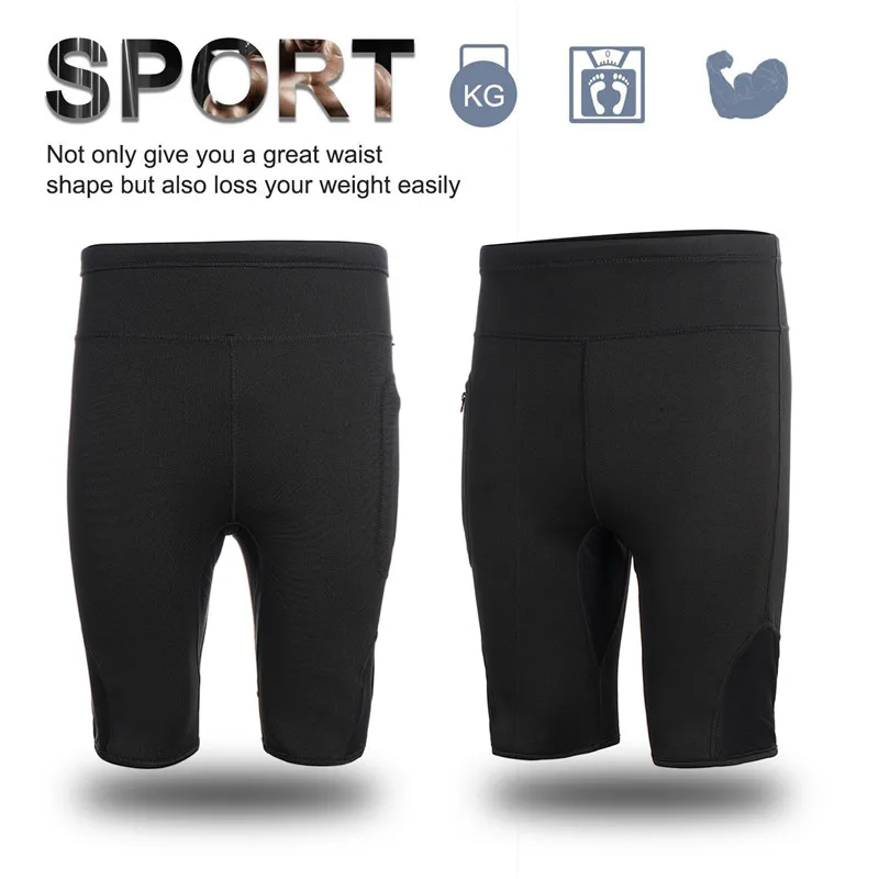 Junlan снижающие штаны для мужчин тренировочные укороченные брюки шорты похудения