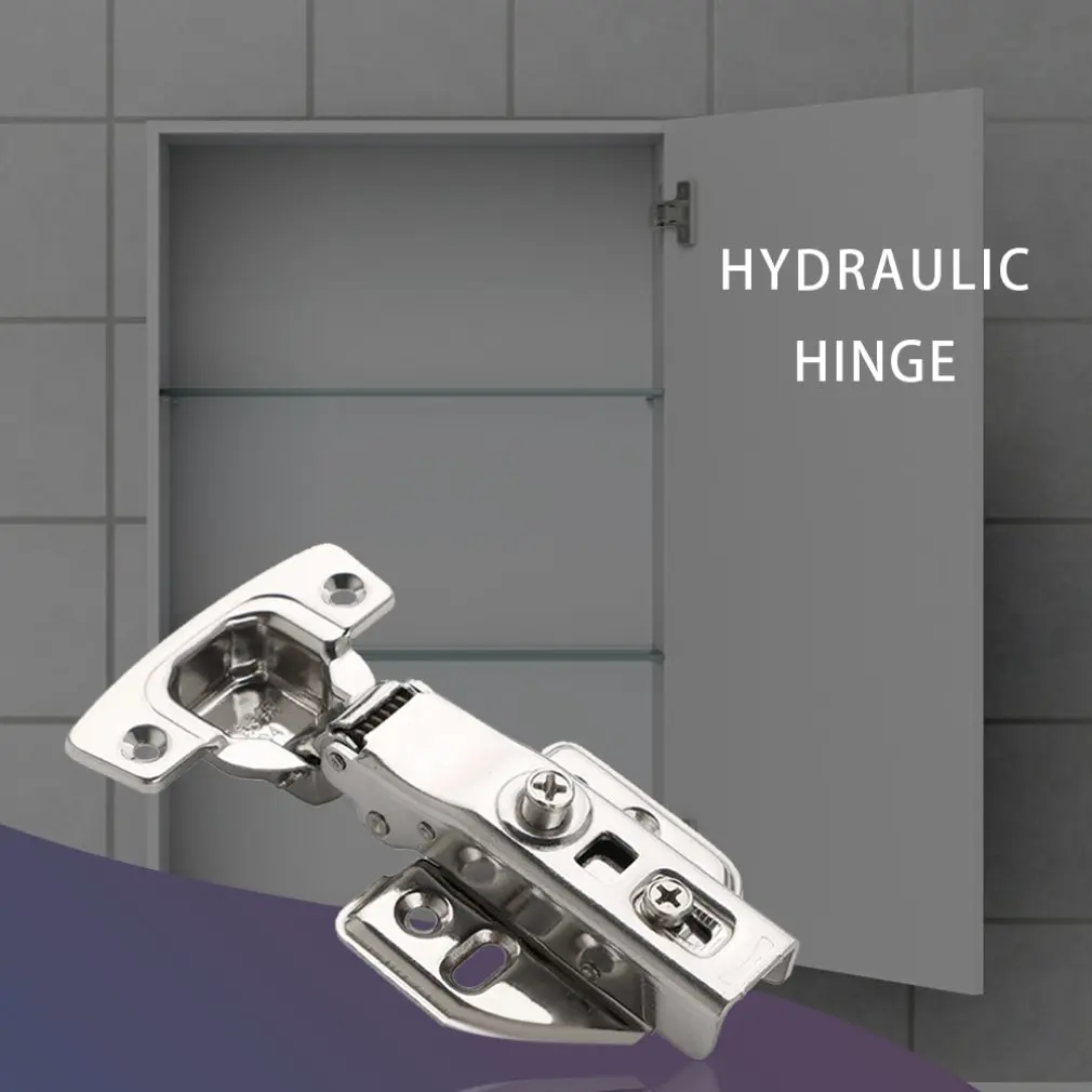 2pcs Pure 304 Stainless Steel Hinge Buffer Hydraulic Damping Spring Water Can Not Rust Full Cover |