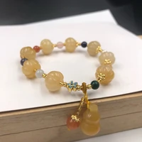 beads new gold jade pumpkin xinjiang jade crystal bracelet cloisonne malachite and other hand accessories