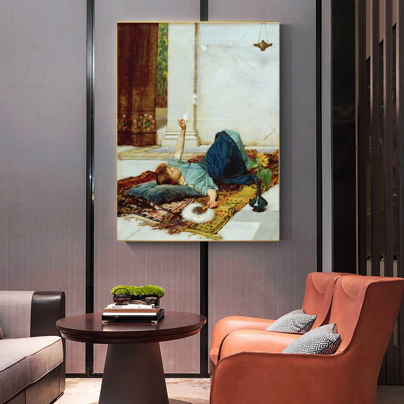 Citon William Waterhouse Dolce dolce&ampfar Niente Canvas Холст Картина маслом всемирно известное