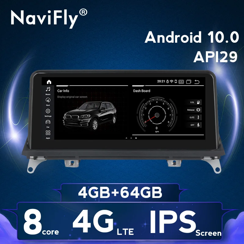 10 25 ''восемь ядер 4G RAM 64G ROM Android10 автомобильный аудио gps навигатор для BMW X5 E70 X6 E71
