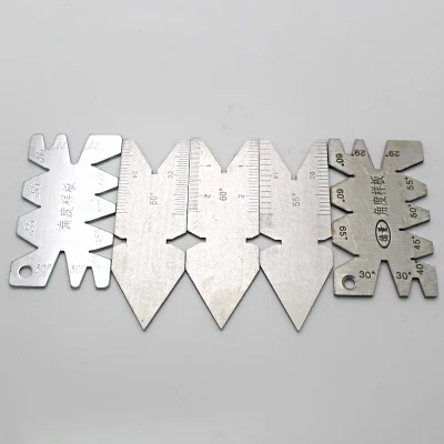 5pcs one set Резьбонарезной инструмент Калибр американский стандарт система ISO60 градусов центральный угловой Калибр Британский 55 градусов центральный Калибр № B1459 - Цвет: 5pcs one set