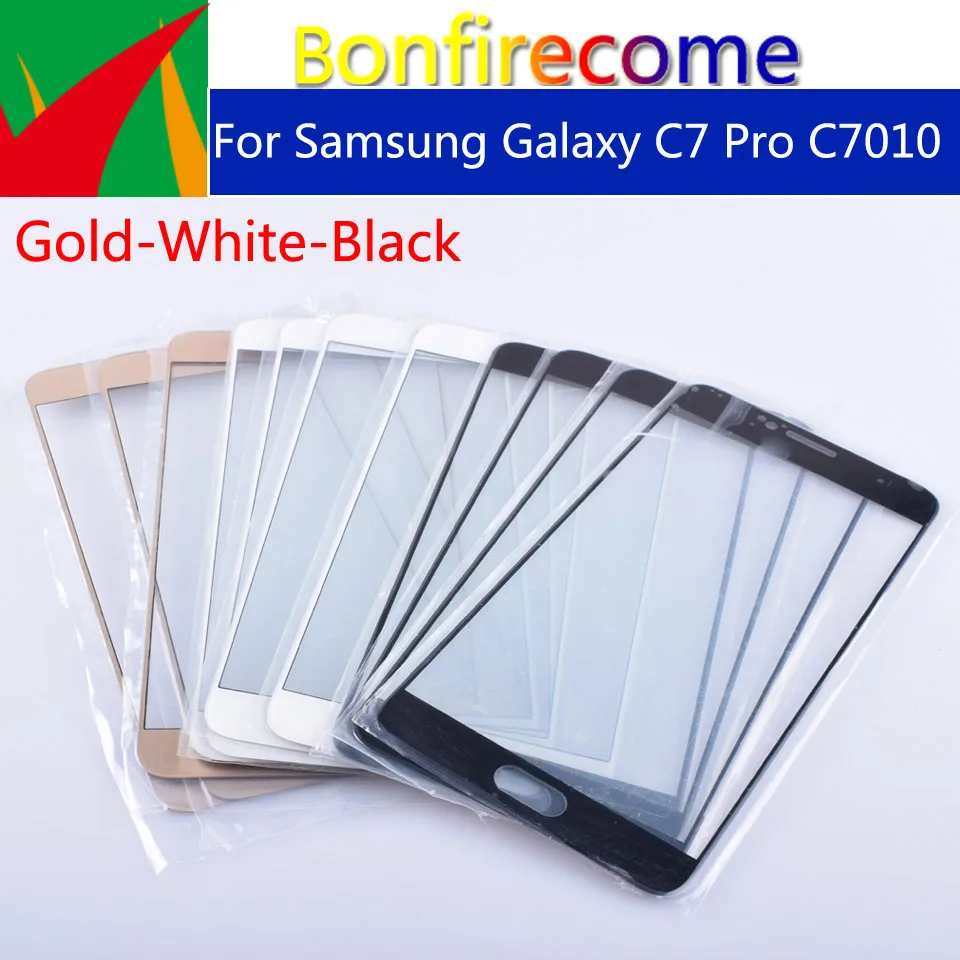 10 шт./партия для Galaxy C7 Pro C7010 SM C7010Z сенсорный экран передняя стеклянная панель