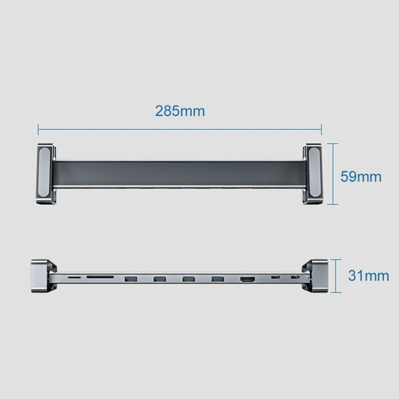 ACASIS 9 в 1 USB концентратор Type C к HDMI USB3.0 RJ45 док станция адаптер для Mac Book Samsung Dex S8/S9 Huawei