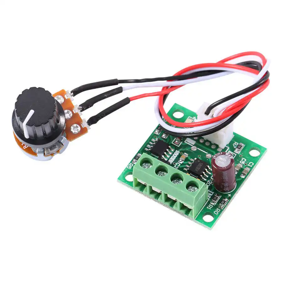 

Low Voltage Speed Controller DC 1.8V to 15V 2A Mini PWM Motor Speed Controller Regulator Control Module