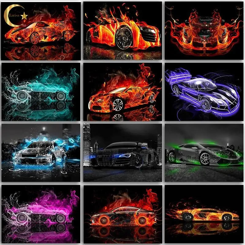 

5D DIY Diamond Painting Cars Cross Stitch Full Drill Diamond Embroidery Sports Car Picture of Rhinestones Handmade Home Decor