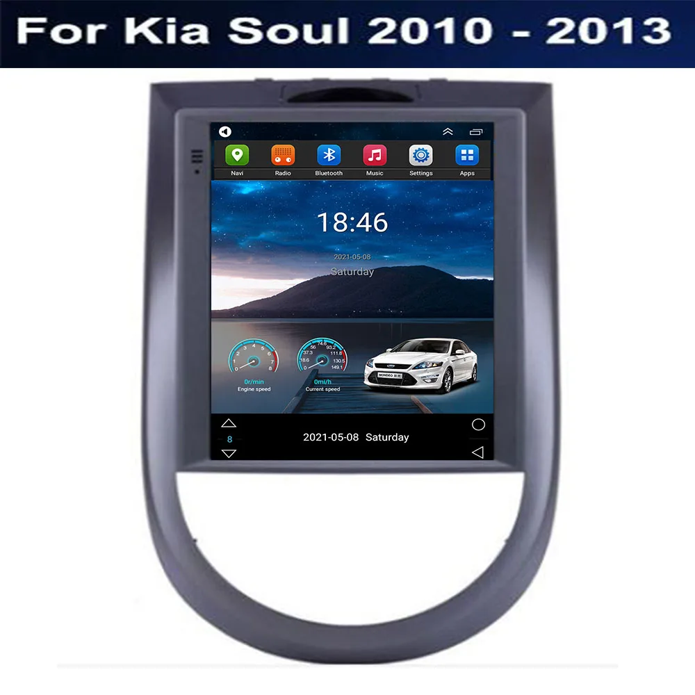 

6G 128G Tesla Style Android 11 Carplay Car dvd Radio Multimedia Video Player For Kia Soul AM 2008 2009 2010- 2013 GPS Navigation