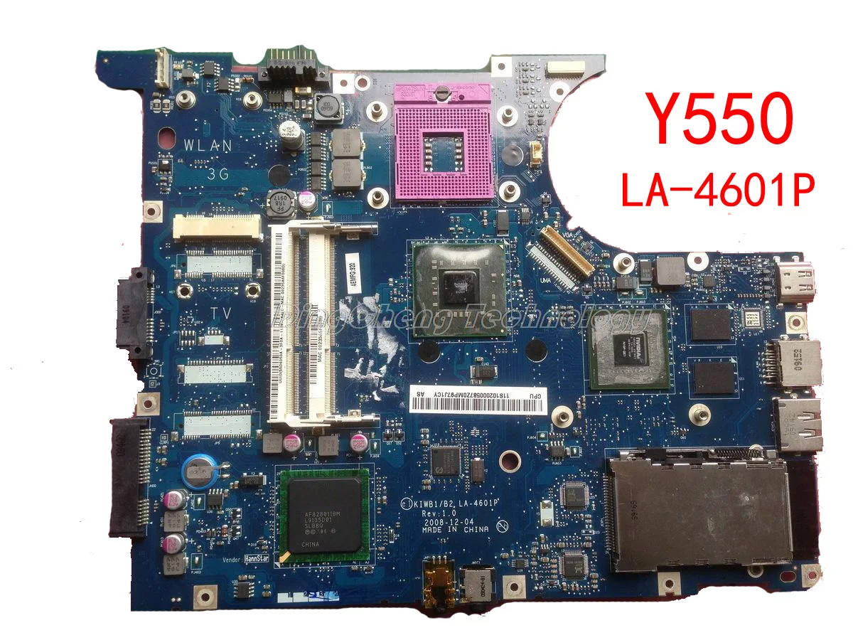 HOLYTIME ноутбук материнская плата для Lenovo y550 LA-4601P с 4 видеочипы non-Встроенная