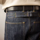 Бриджи RedTornado, супертяжелые штаны, 14 унций, штаны цвета индиго, нестиранные штаны, толстые необработанные джинсы с завышенной талией