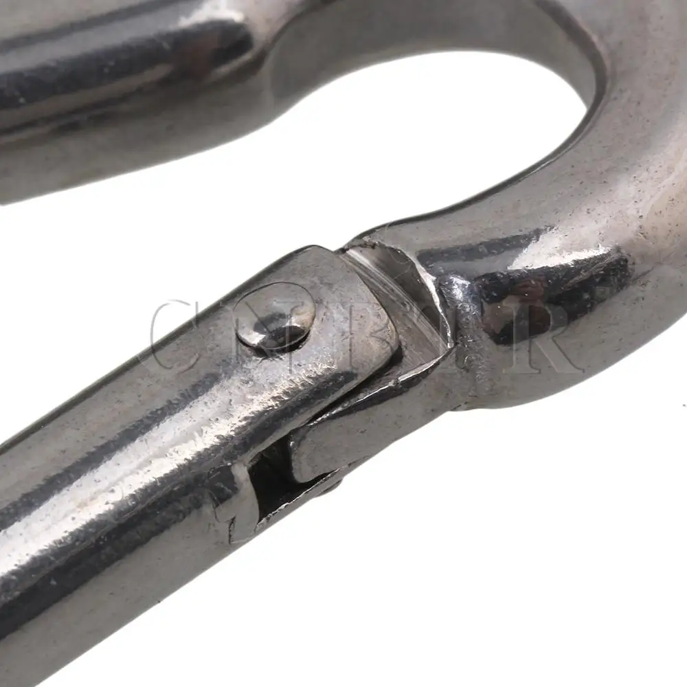 CNBTR 5 x Multifunctional Spring Snap Quick Link Lock Carabiner Stainless M10 100mm | Инструменты