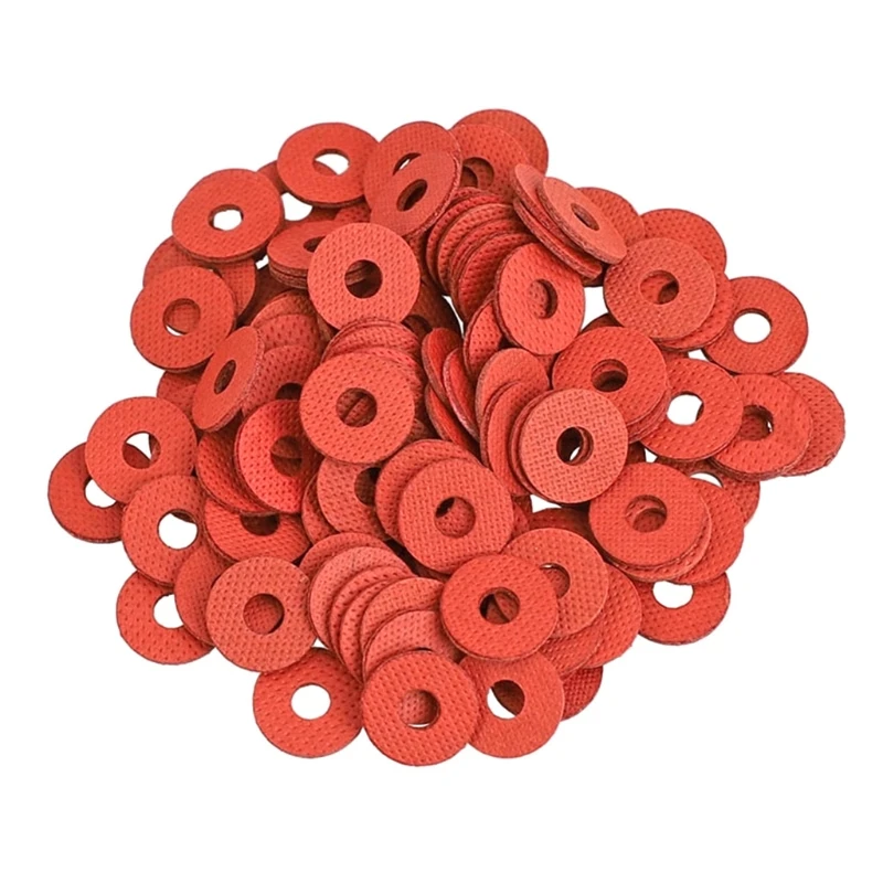 

Insulating Fiber Screw Washers Spacer Washer Red Packaging 100pcs for Motherboard 8cm / 3cm Outside Inside Diameter