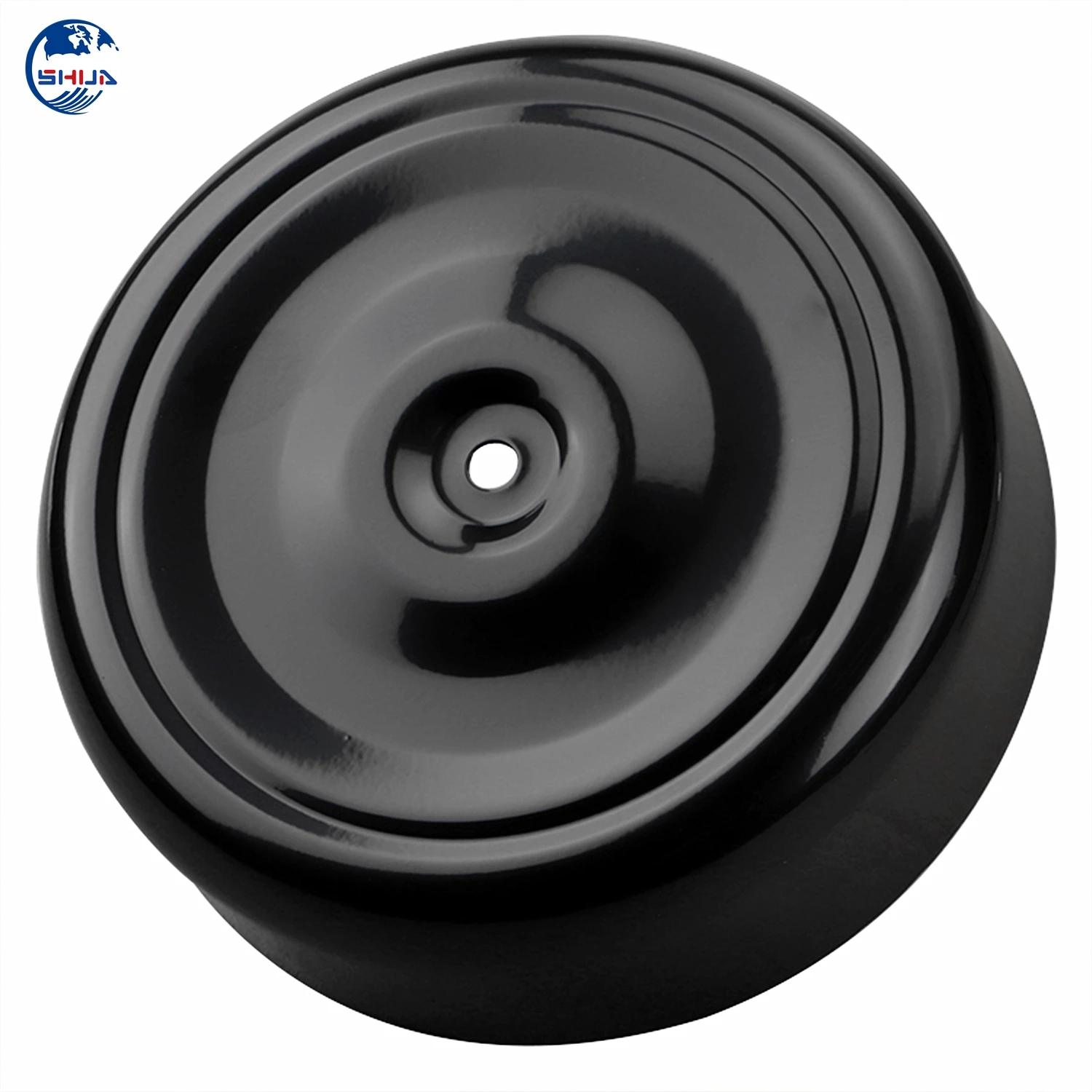 Гладкий черный круглый Стиль 7 &quotкрышка воздухоочистителя плотная ткань для Harley