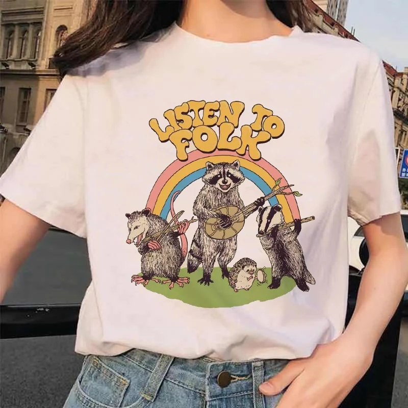 

Summer Women's T-shirt 2020 Fashion Funny Animal Party Print T-shirt Harajuku Casual Streetwear Women's T-shirt.