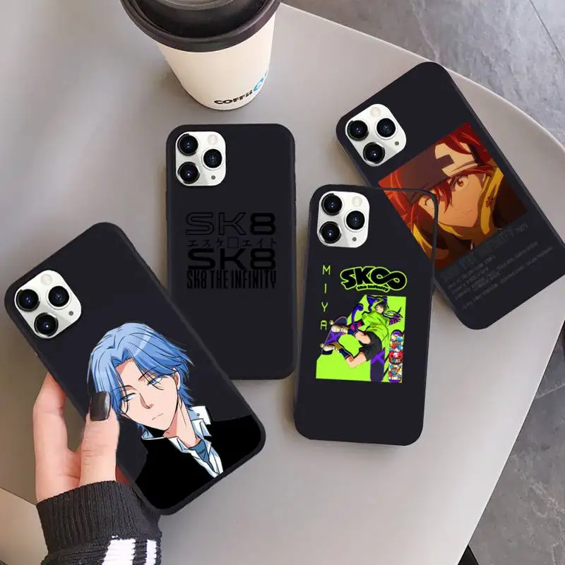 

Japan anime Sk8 The Infinity Phone Case Candy Color for iPhone 6 7 8 11 12 s mini pro X XS XR MAX Plus
