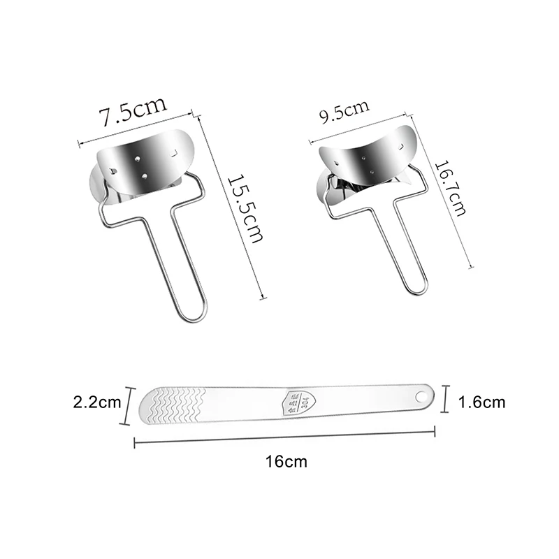 

Kitchen Dumpling Maker Stainless Steel Wraper Dough Cutter Pie Ravioli Dumpling Mould Stuffed Meat Spoon Home Kitchen Tools