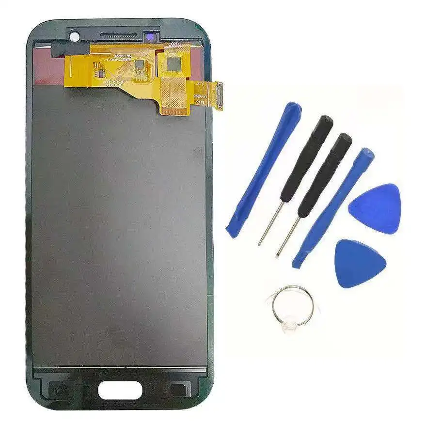 Pantalla LCD t&aacute;ctil para SAMSUNG GALAXY A5, 100%, A520, SM-A520F, digitalizador, montaje, reemplazo, 2017-3