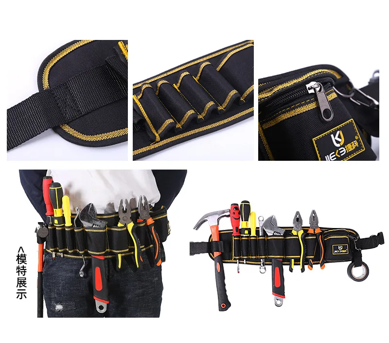 

Multi-function Waist Pack Repair Tool Storage Bag Oxford Cloth Hardware Tool Pocket Wrench Pliers Storage Bag Organizer Toolbox