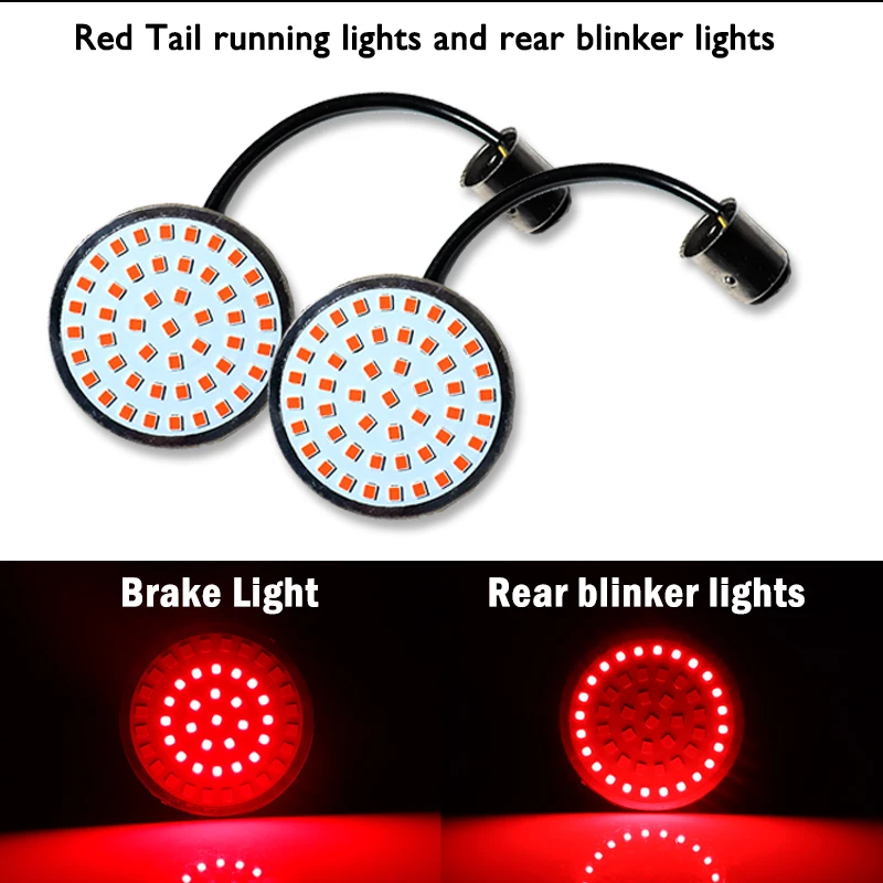 IJDM Белый/янтарный 1157 полный светодиодный сигнал поворота светильник лампы для