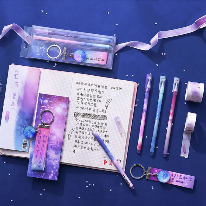 6 шт. гелевая ручка канцелярские принадлежности Творческий Созвездие пара ручек 2