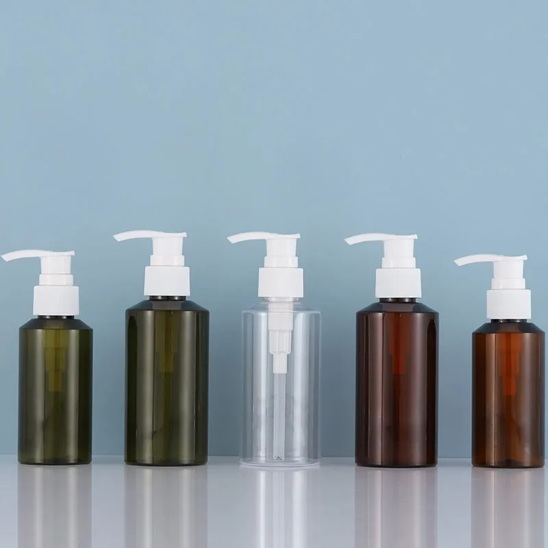100 мл коричневый/зеленый/прозрачный ПЭТ флакон белый/черный насос для