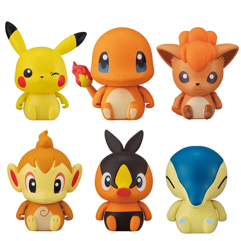 Фигурки героев аниме Bandai Подлинная Gacha Покемон маленькие модели коллекционные