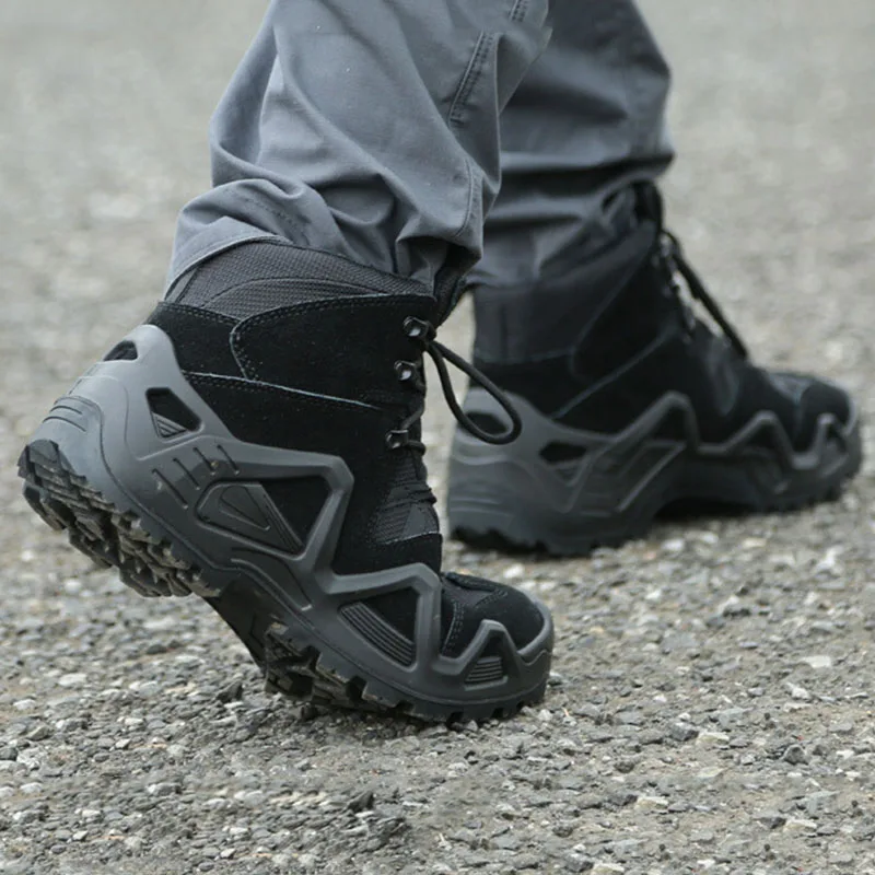 Мужские уличные Военные боевые тактические армейские ботинки водонепроницаемая