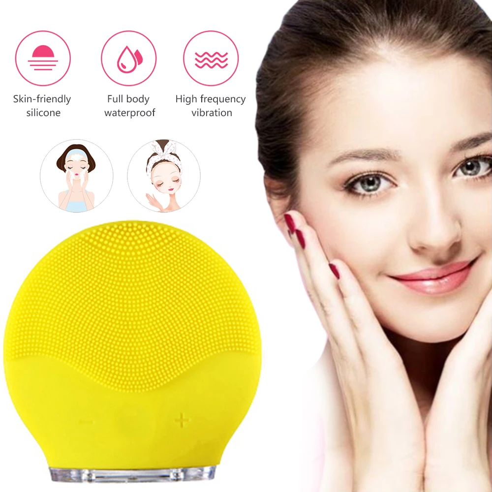 Электрическая щетка для очистки лица Мини электрическая мытья водостойкая