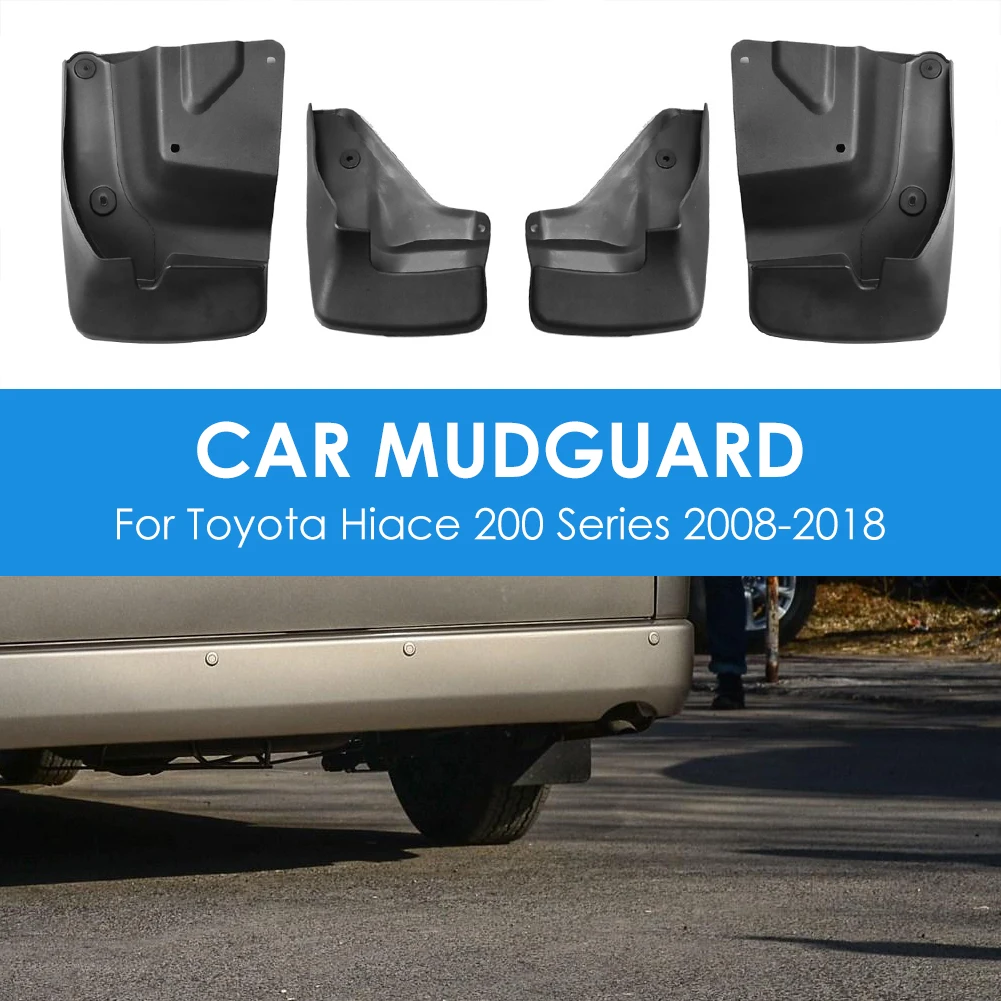 

4 шт./компл. Брызговики для улицы, личные Автомобильные Брызговики, брызговики, детали для украшения Toyota Hiace 200 серии 2008-2018