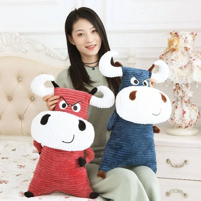 

2020 New 60cm 70cm Cute Angry Plush Toy Children's Birthday and Christmas Gift Filling Doll Bull Market