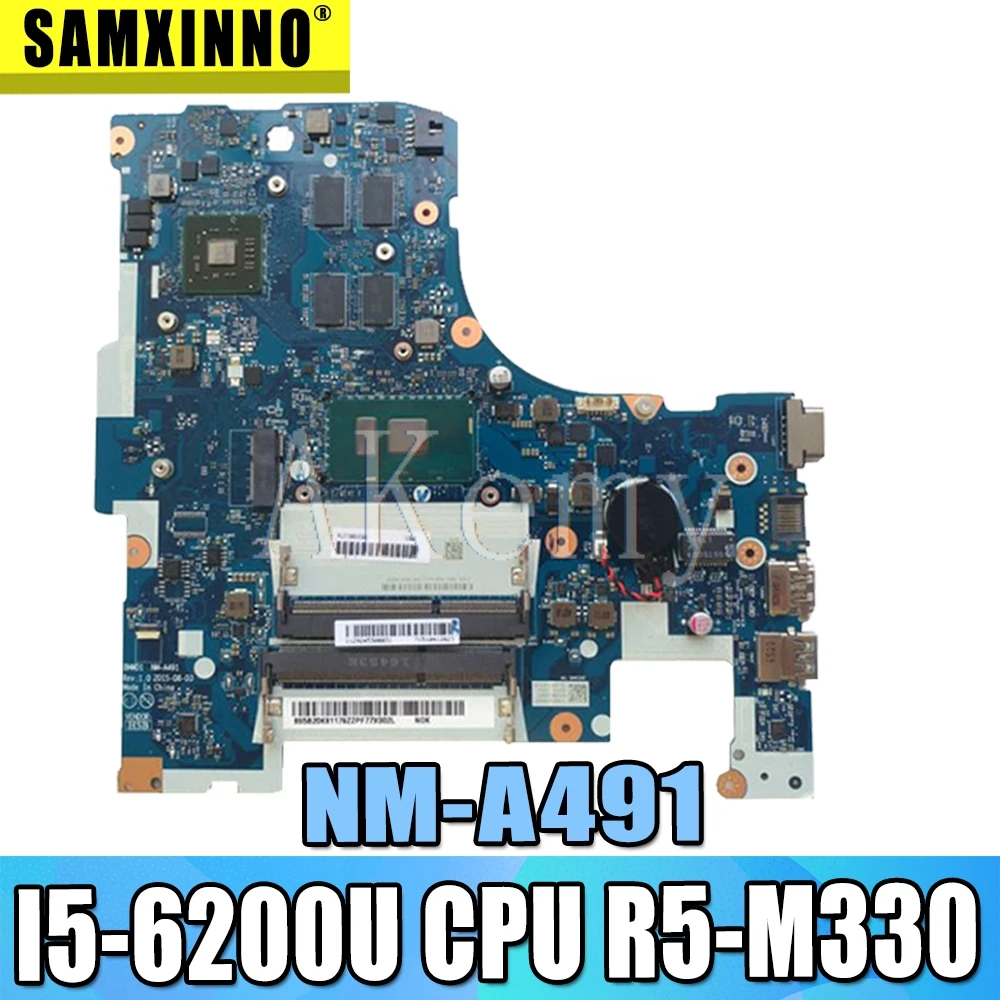 

SAMXINNO NM-A491 Laptop motherboard For Lenovo Ideapad 300-17ISK original mainboard I5-6200U R5-M330