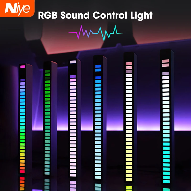 RGB-управление звуком светодиодный индикатор звукового сигнала с голосовой