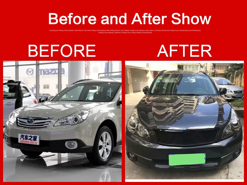 Использование для subaru outback Racing Grills 2010 11 12 лет углеродное волокно Refitt Передняя Центральная гоночная решетка крышка аксессуары