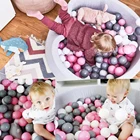 200 шт.лот Океанский шар, детская игрушка для купания, детский водный бассейн, пляжный мяч, мягкие пластиковые игрушки для новорожденных, игрушки для фотосъемки