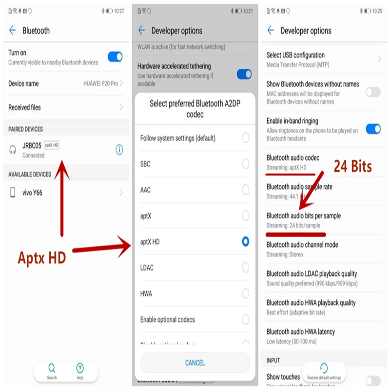 Аудиопередатчик VAORLO CSR8675 Bluetooth 5 0 ресивер Aptx HD/LL с низкой задержкой беспроводной