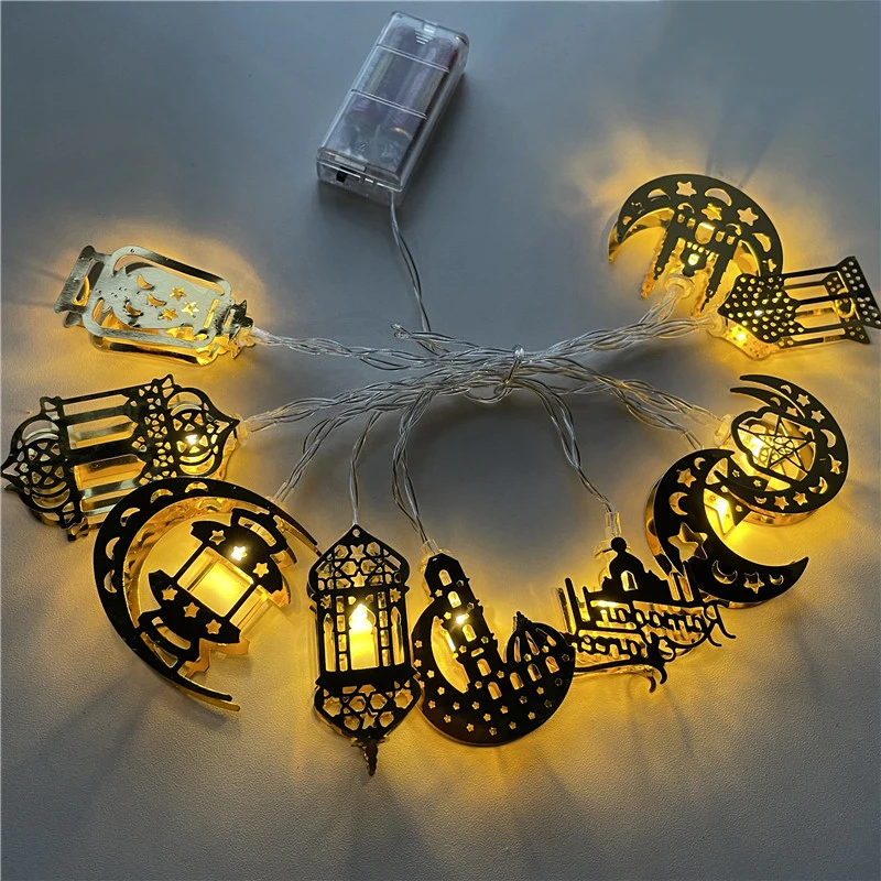 

Eid Decoration Ramadan 2021 Moon Star Led String Lights EID Mubarak Decor For Home Islam Muslim Party Supplies Eid al-Fitr Decor