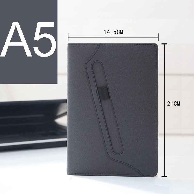 A5 Black Утолщенная записная книжка A5 B5, офисная, Школьная, канцелярская,,, ежедневник, бизнес-блокнот, кожаный дневник - Цвет: A5 Black