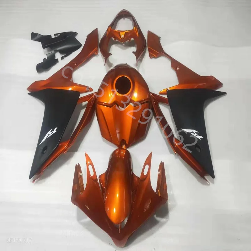 

Custom motorcycle plastic Fairing for YZF-R1 2007-2008 YZF R1 07-08 YZF-R1 2007 2008 orange black ABS Injection mold Fairing
