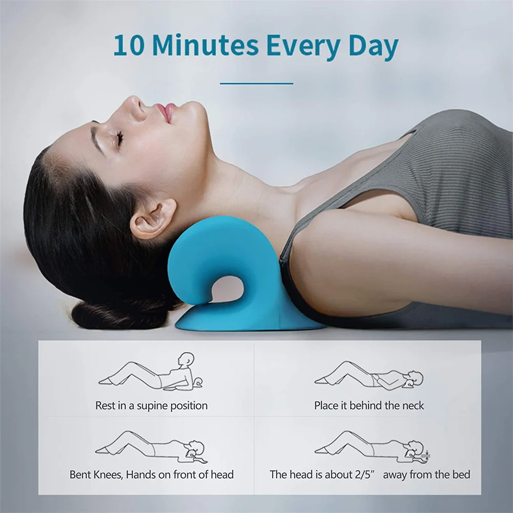 

Neck Massage Pillow Memory Foam Orthopedic Pillow Stretch Cervical Vertebra Massage Spots Pillow Release Neck Pain