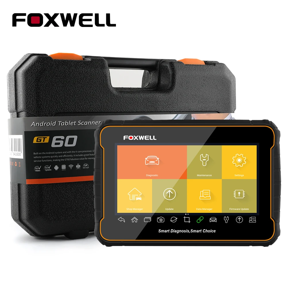Foxwell GT60 полная система OBD2 сканер автомобильный код ридер ABS подушка безопасности SAS EPB DPF инжектор кодирования OBD 2 автомобиля диагностический инструмент