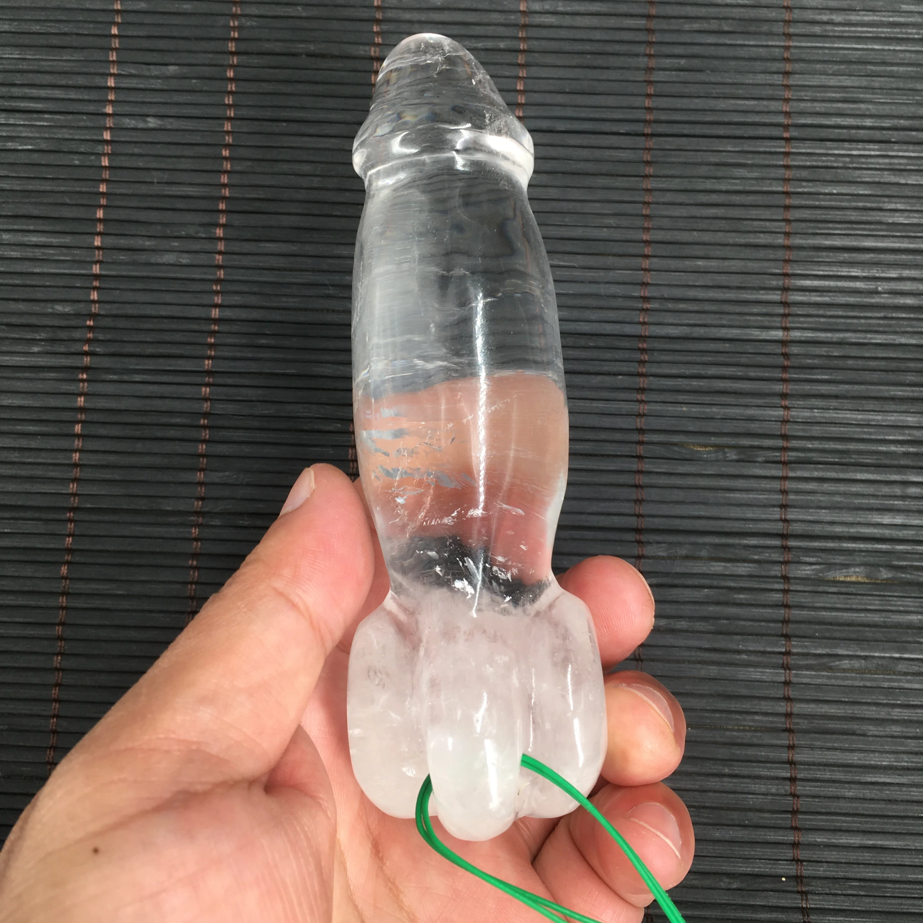 NATURAL quartz Crystal Carved Powerful Dick/the penis worship T6 | Дом и сад