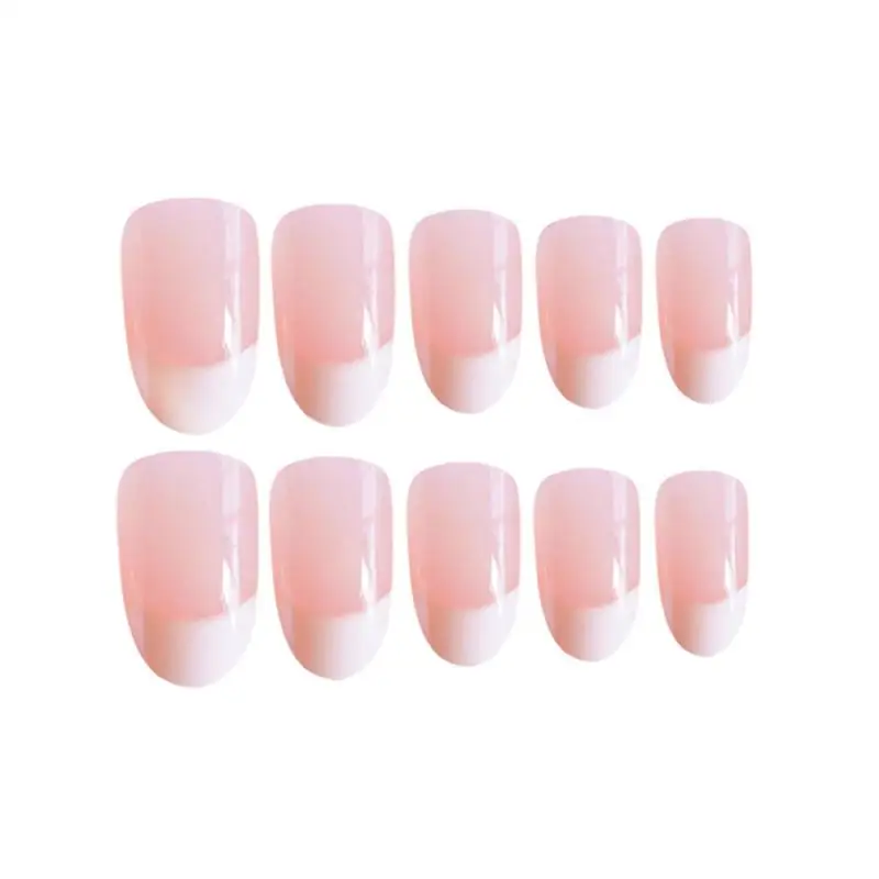 Накладка на ногти с круглой розовой головкой 24 шт.|Стикеры и наклейки| |