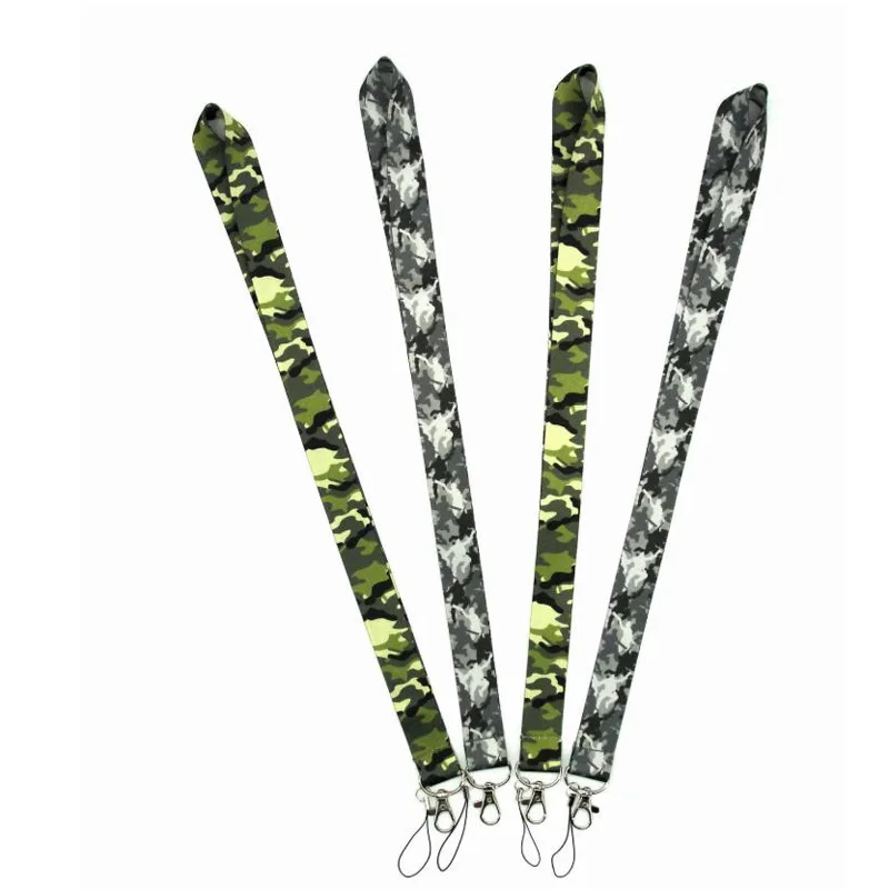 Камуфляжный брелок для ключей армейский зеленый мобильный шейный ремень