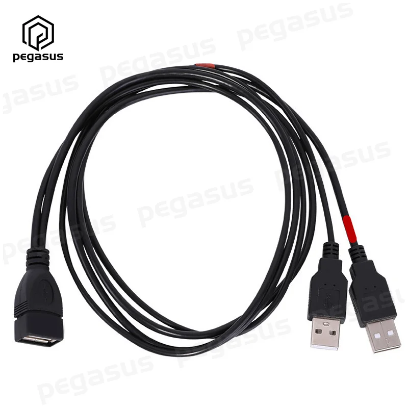 1 м USB 2 0 A Разъем мама к двойному разъему папа Y-образный разветвитель кабель