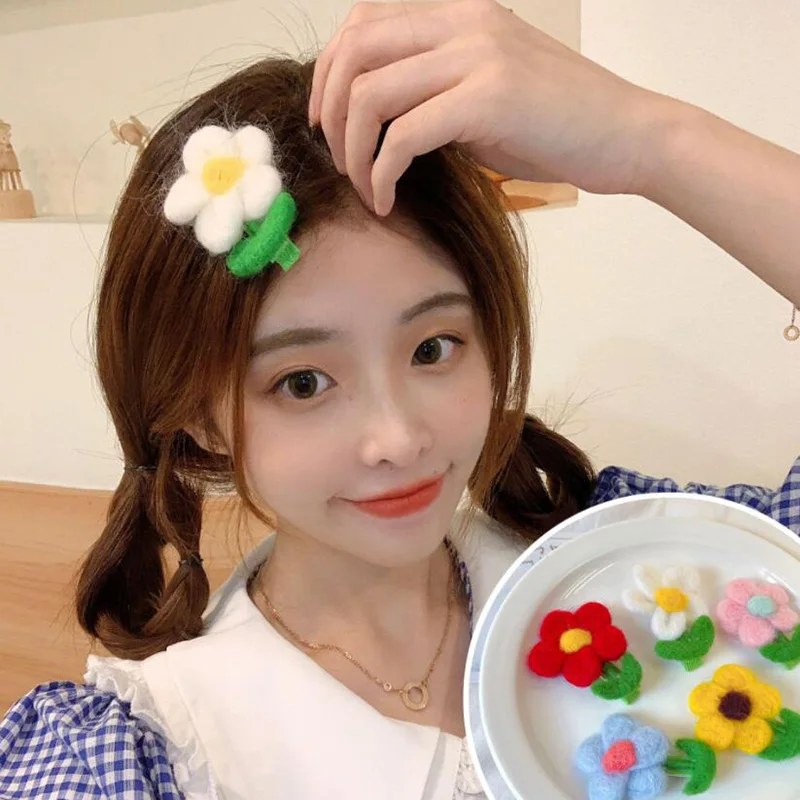 

Cute Felt Flower Barrettes Children Girls Sweet Hairpins Fashion Headbands Hair Accessories Hair Clips For Kid Headdress Women